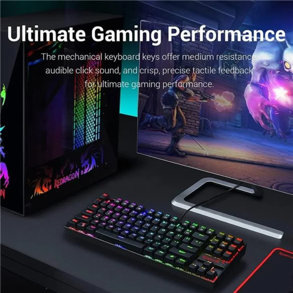 RGB-BA Mechanical Gaming Keyboard and Mouse Combo Wired RGB LED Backlit 60%